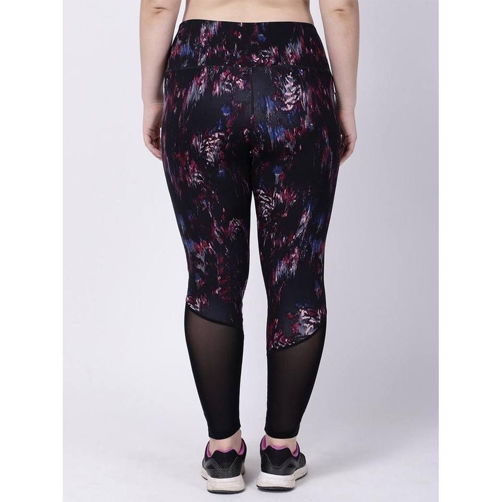 Studioactiv - Print Power Fashion Leggings Curvy - Black Pink