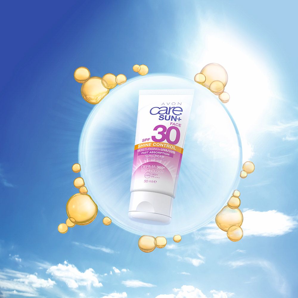 Avon Care - Sun+ SPF 30 Shine Control Facial Sun Cream - 50 ml