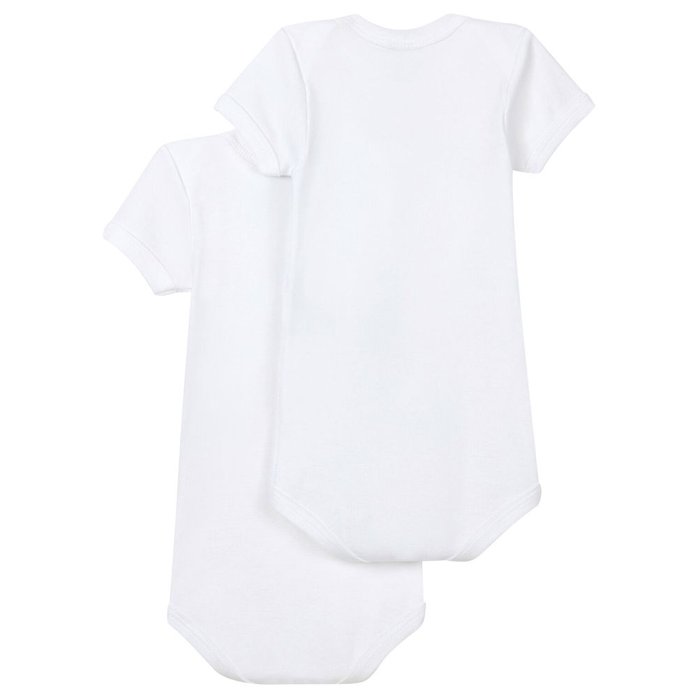 Petit Bateau - 2pc-Set Baby's Short Sleeves Bodysuit - White