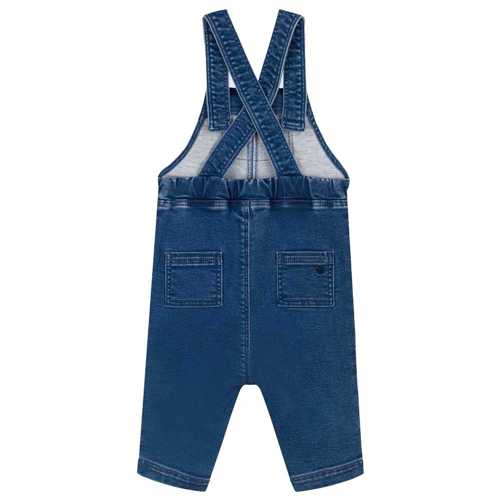 Petit Bateau - Baby's Long Denim Dungarees - Blue