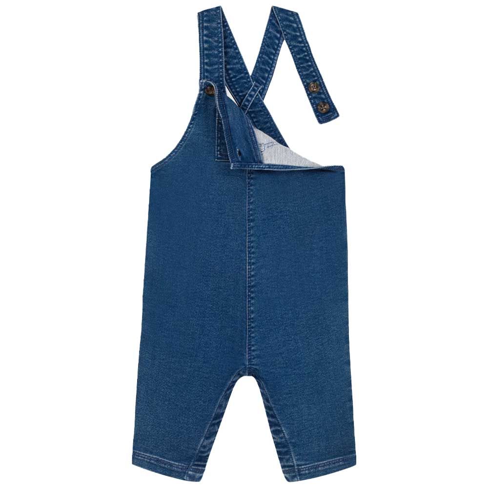 Petit Bateau - Baby's Long Denim Dungarees - Blue