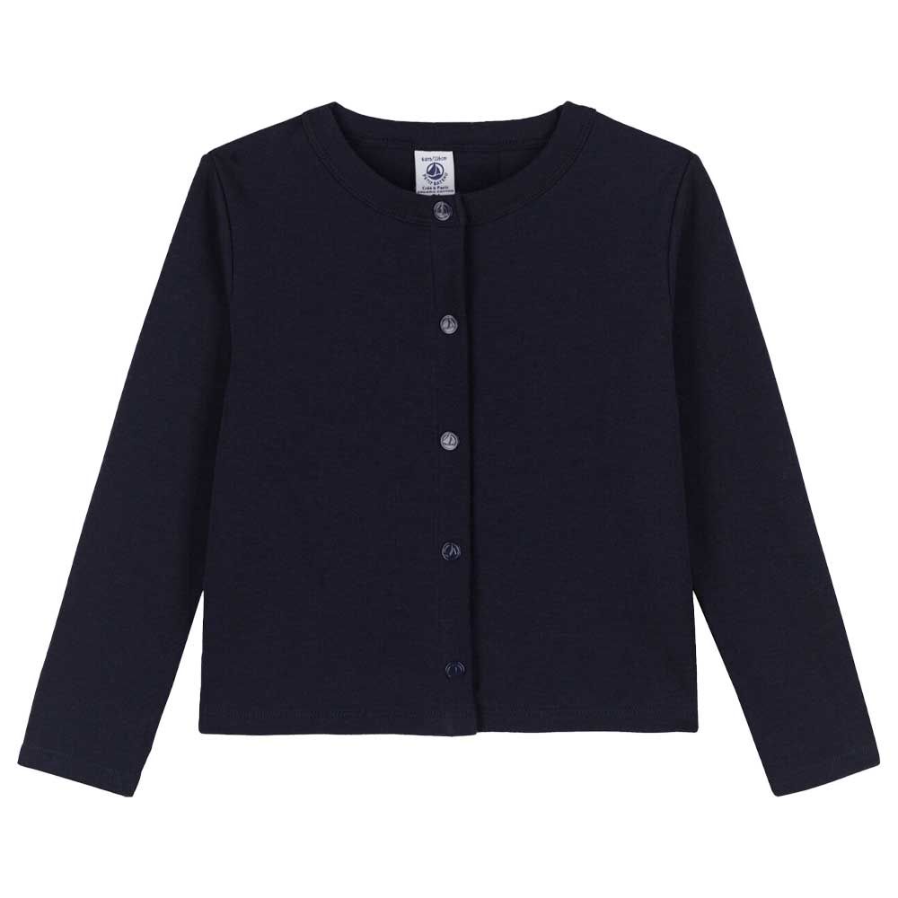 Petit Bateau - Girl's Cotton Cardigan - Blue