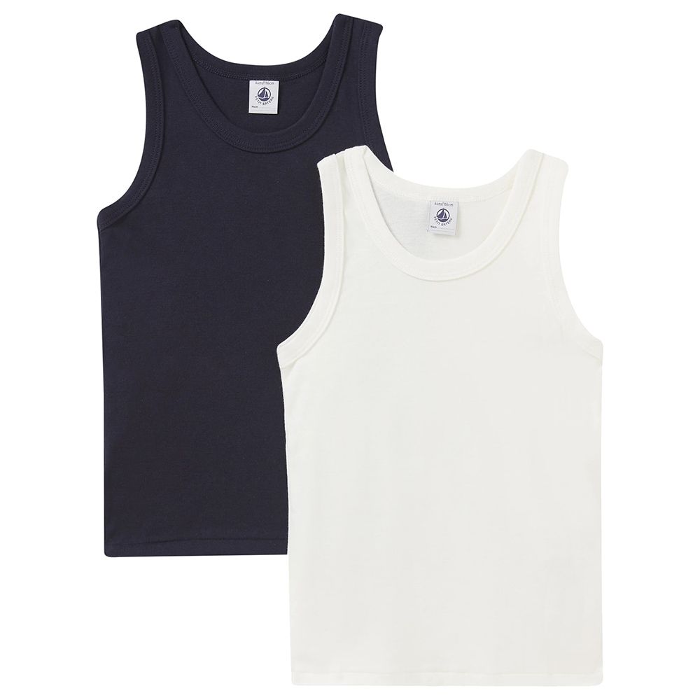 Petit Bateau - 2pc-Set - Boy's Cotton Vest