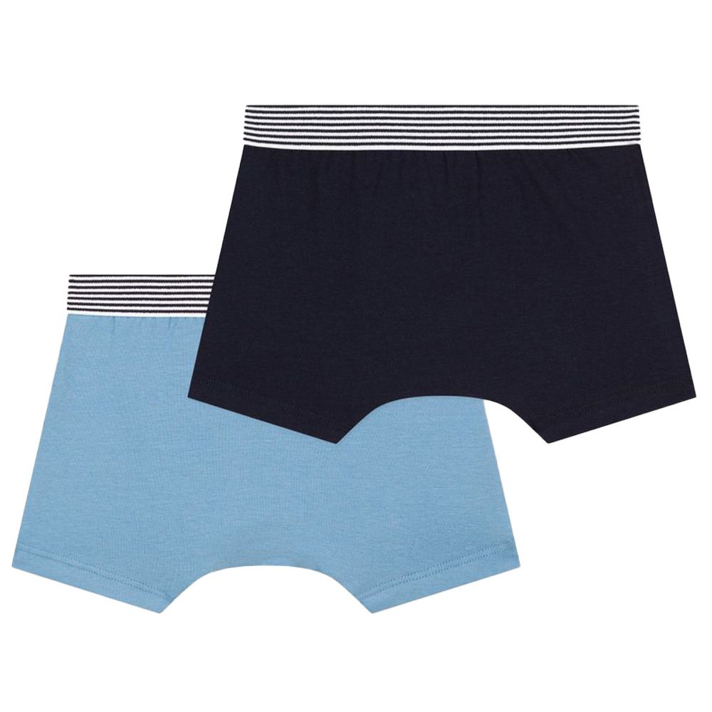 Petit Bateau - 2pc-Set - Boy's Cotton Boxer - Blue