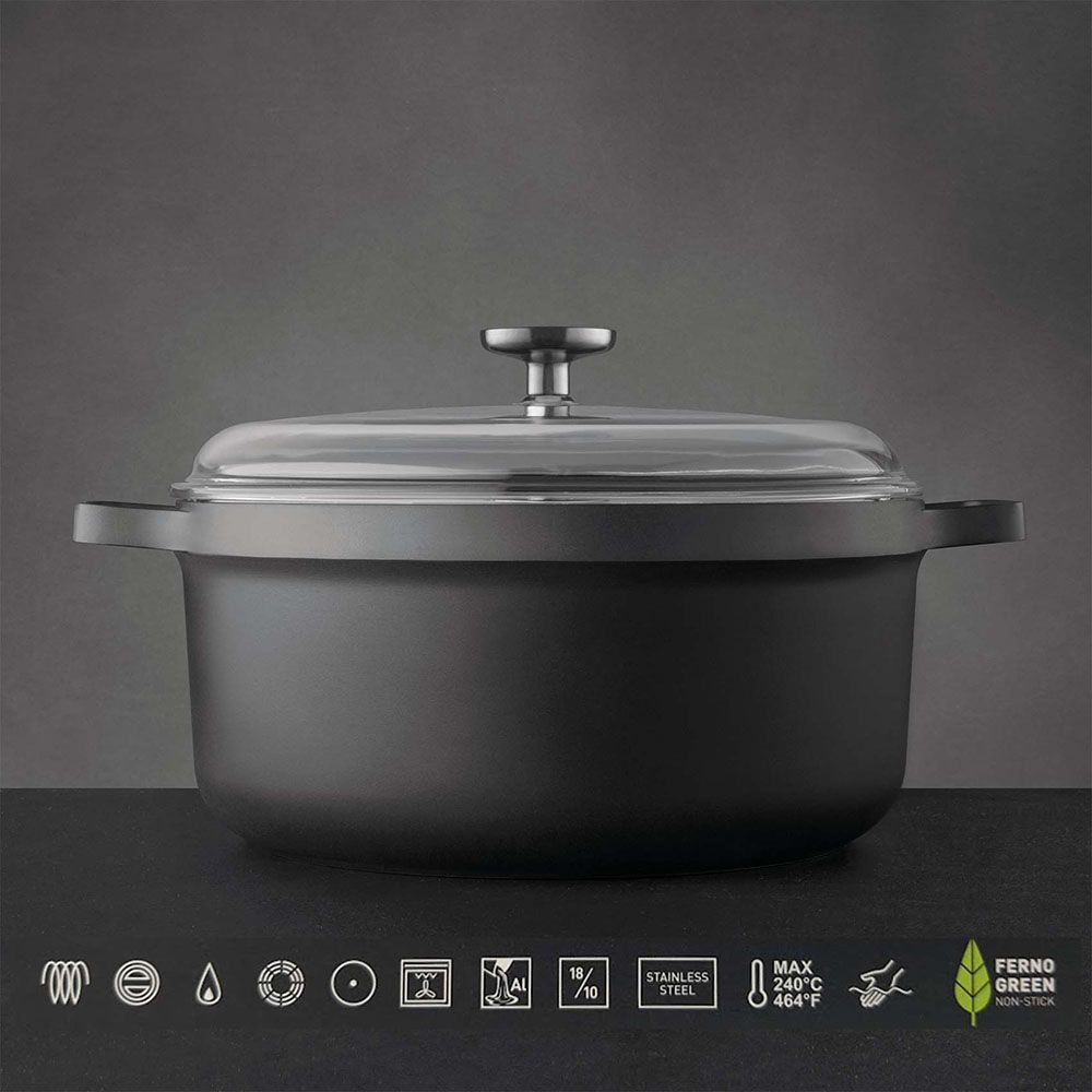 Berghoff - Gem Aluminium Stockpot w/ Lid - 7.3L