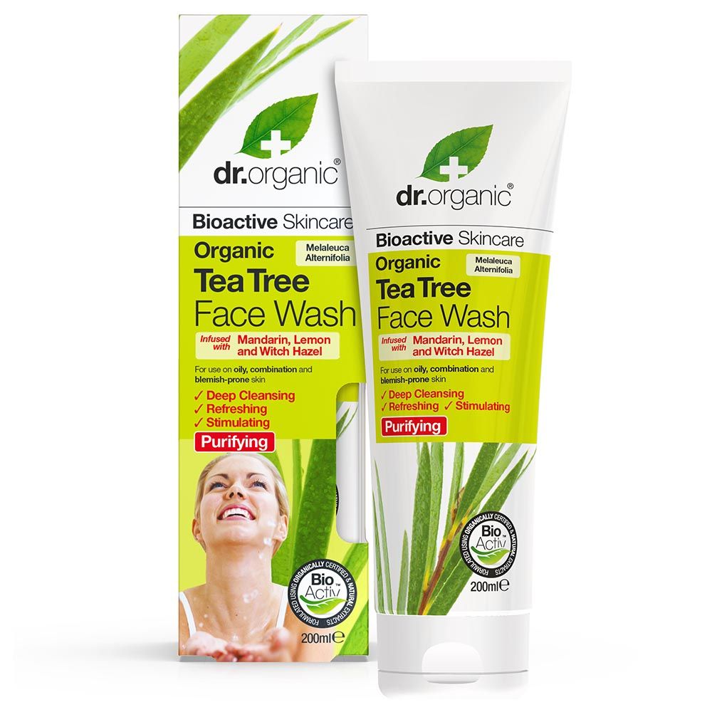 Dr Organic Tea Tree Face Wash 200ml