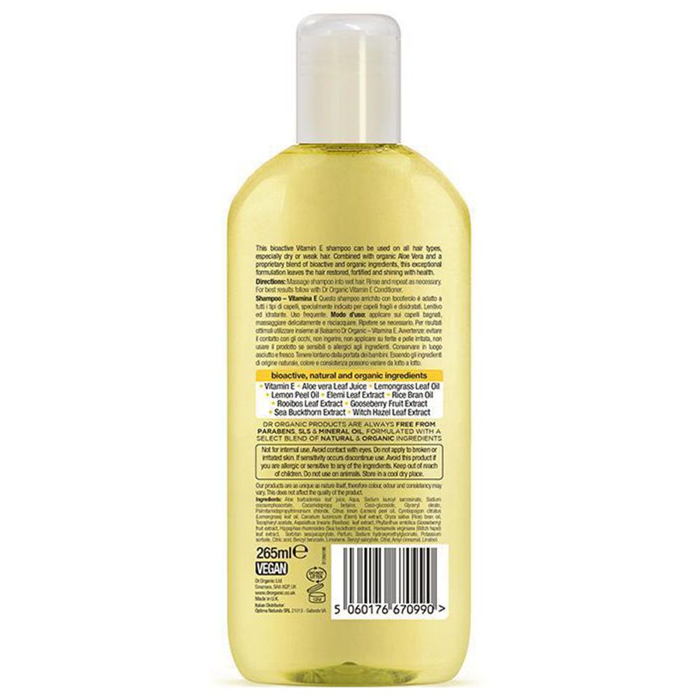 Dr Organic Vitamin E Shampoo 265ml