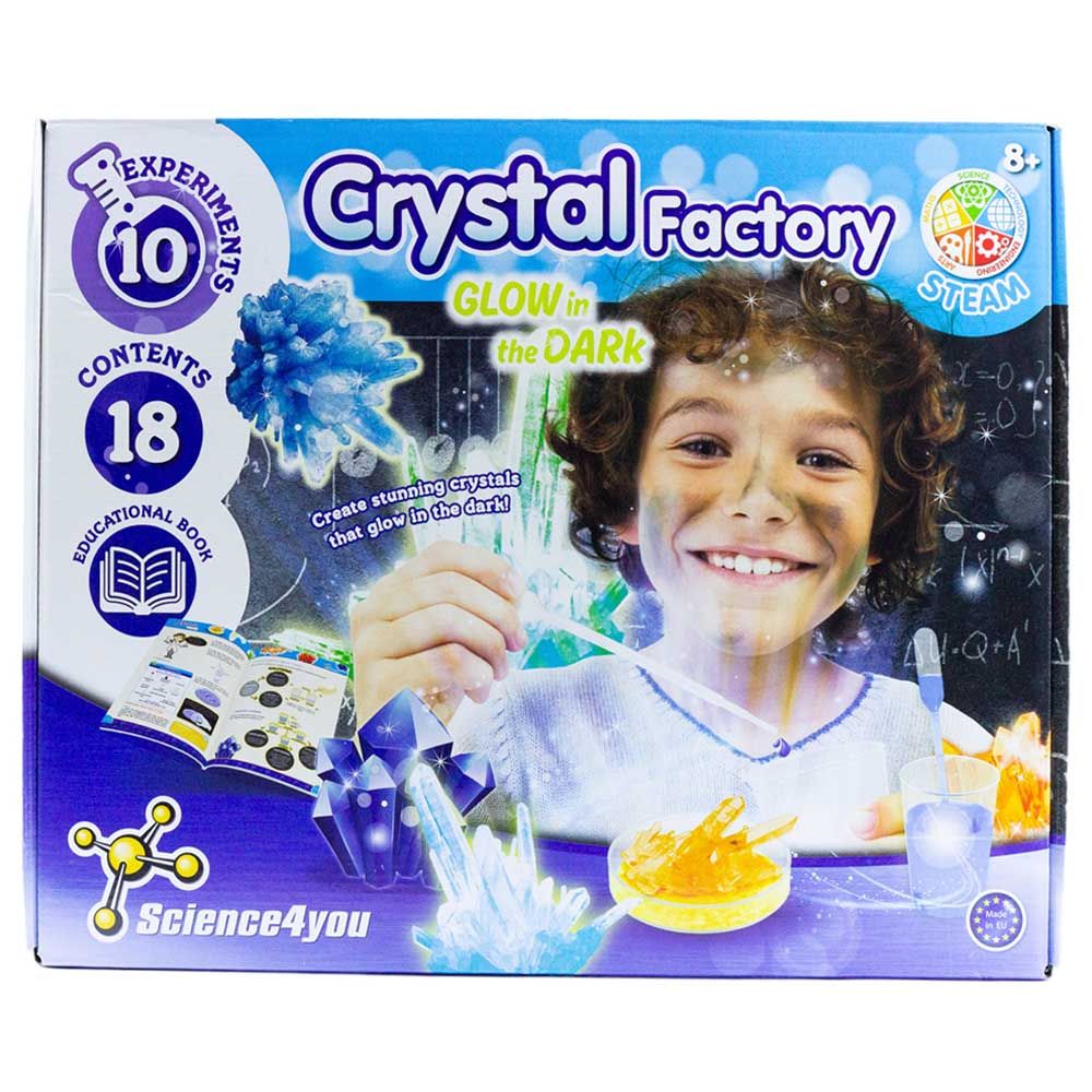 Science4you - Crystal Factory Glow in the Dark Steam Kit