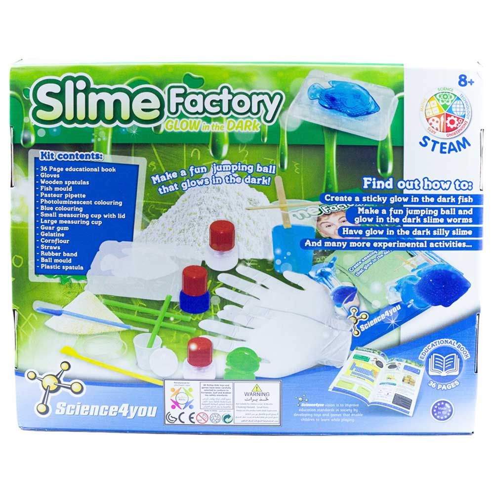 Science4you - Slime Factory Glow in the Dark Steam Kit