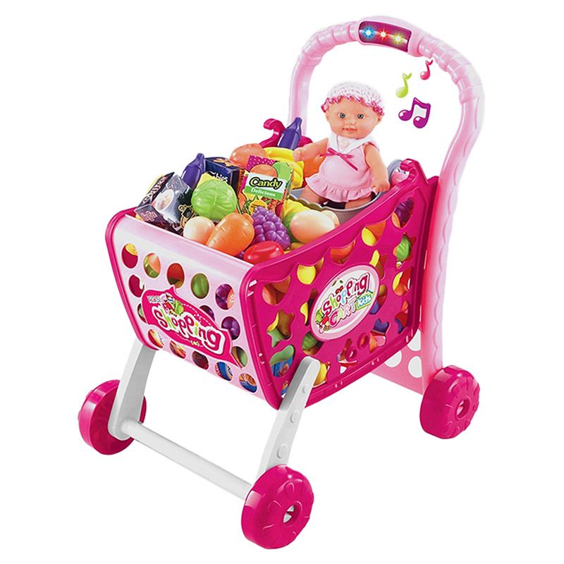 Xiong Cheng - 3-In-1 Kids Shopping Cart - Pink