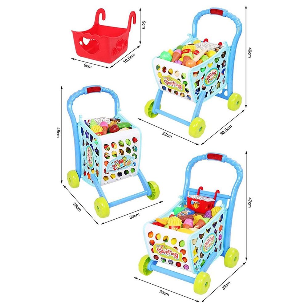 Xiong Cheng - 3-In-1 Kids Shopping Cart - Blue