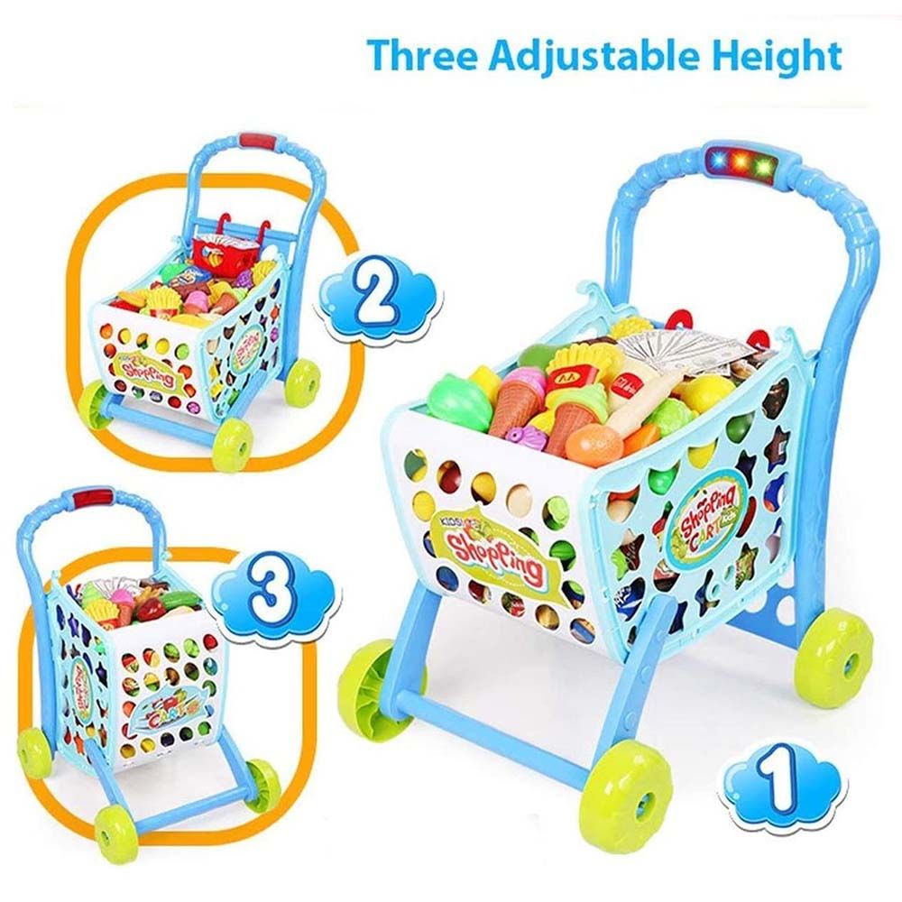 Xiong Cheng - 3-In-1 Kids Shopping Cart - Blue