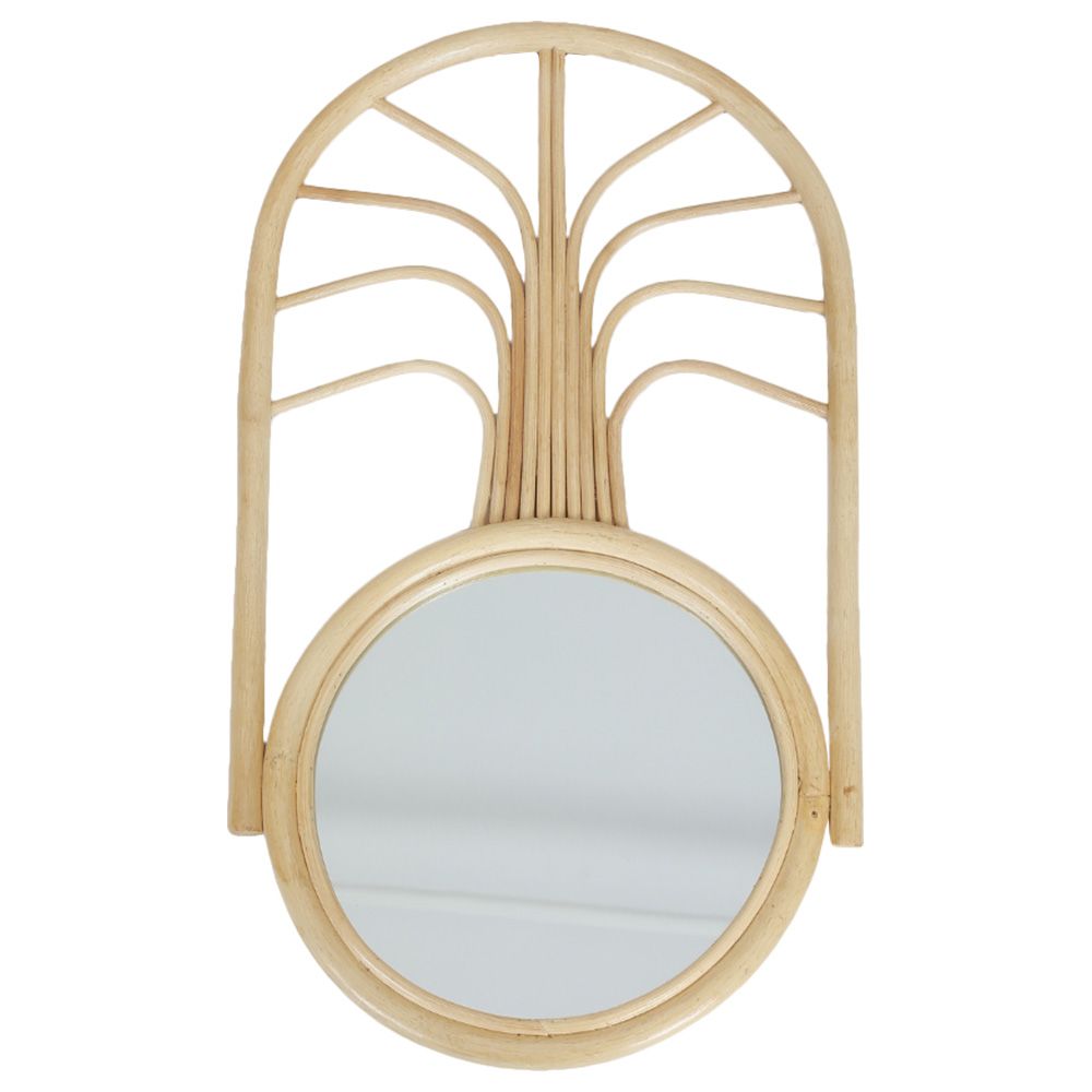 Natura - Palm Rattan Mirror - Beige