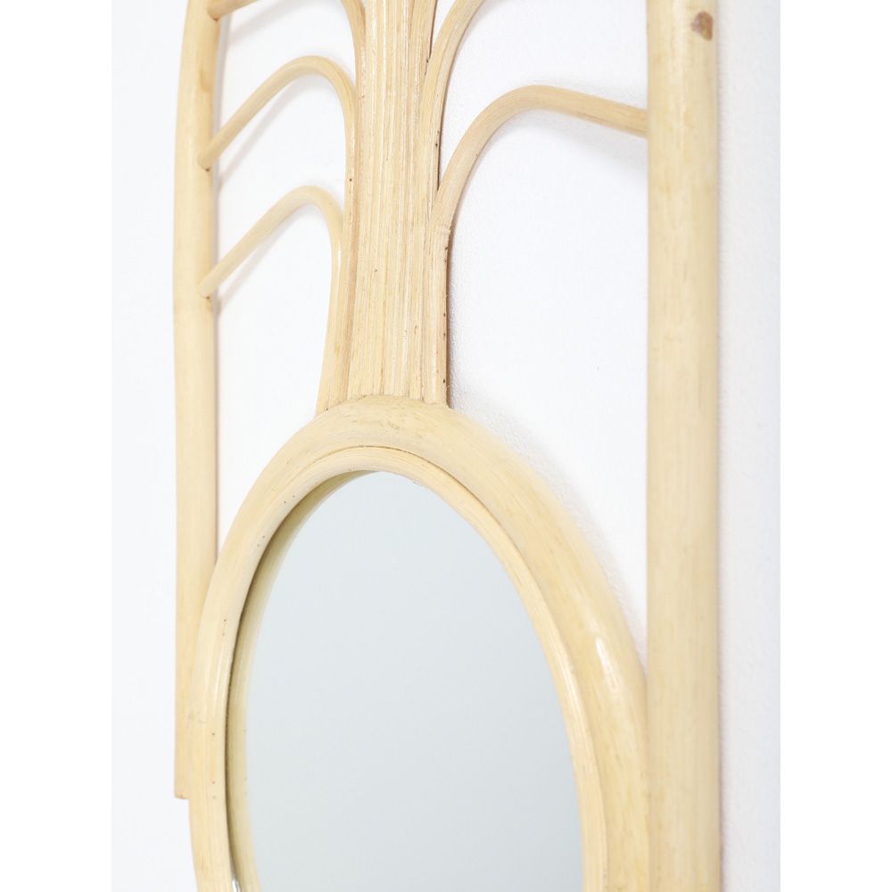 Natura - Palm Rattan Mirror - Beige