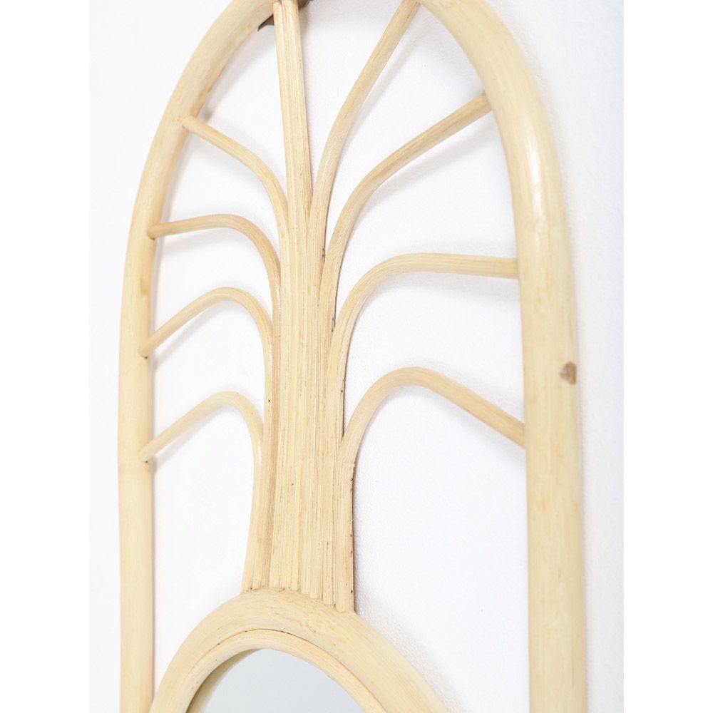 Natura - Palm Rattan Mirror - Beige