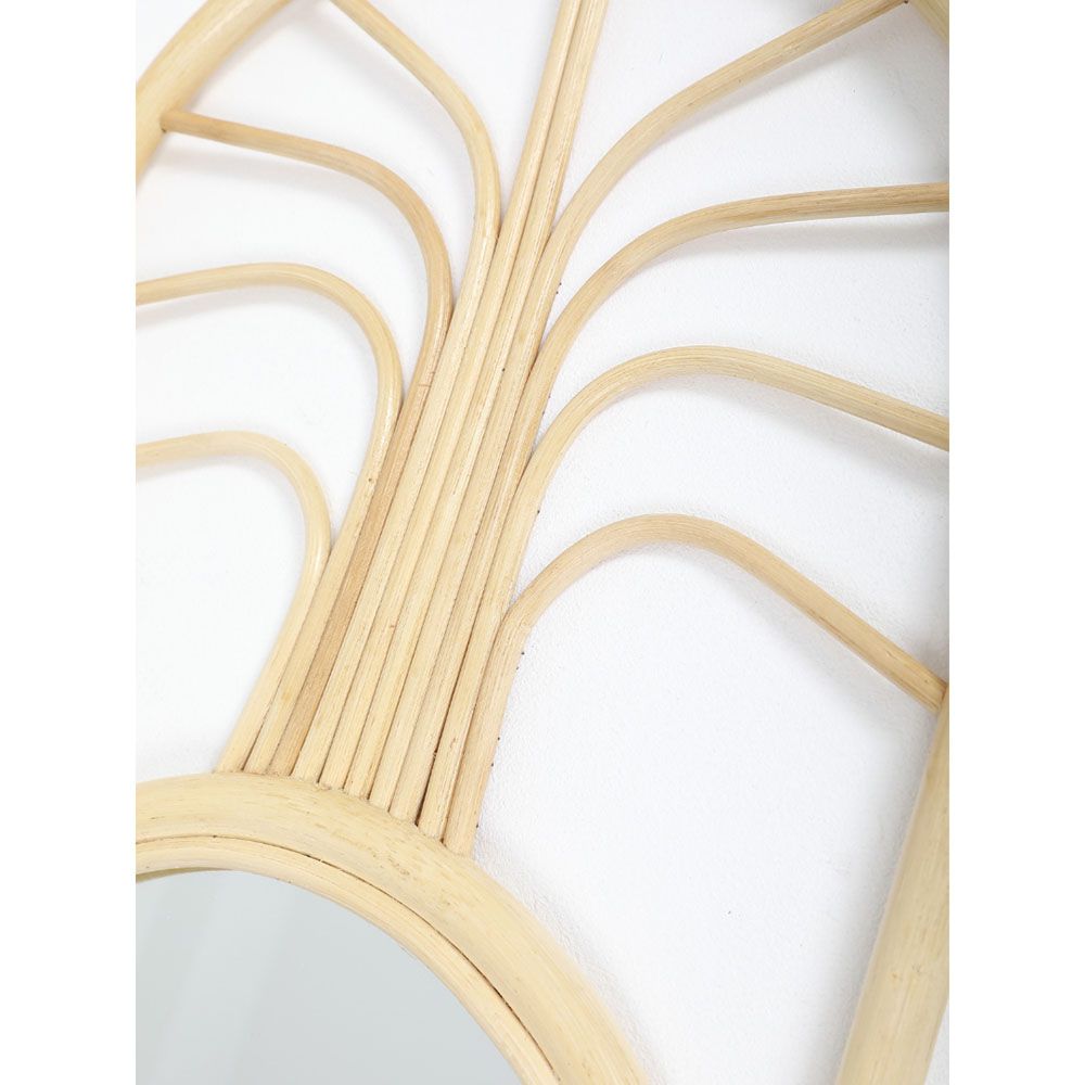 Natura - Palm Rattan Mirror - Beige