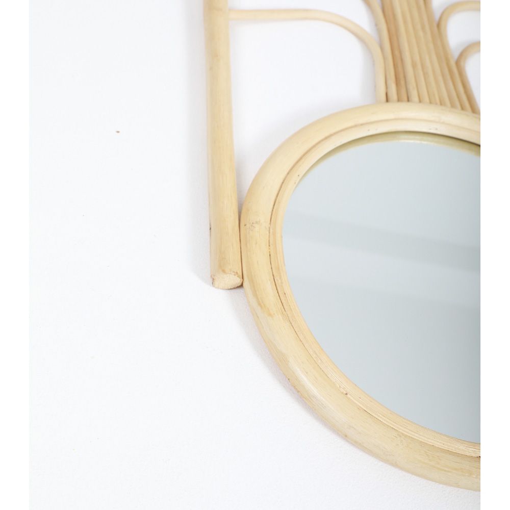 Natura - Palm Rattan Mirror - Beige