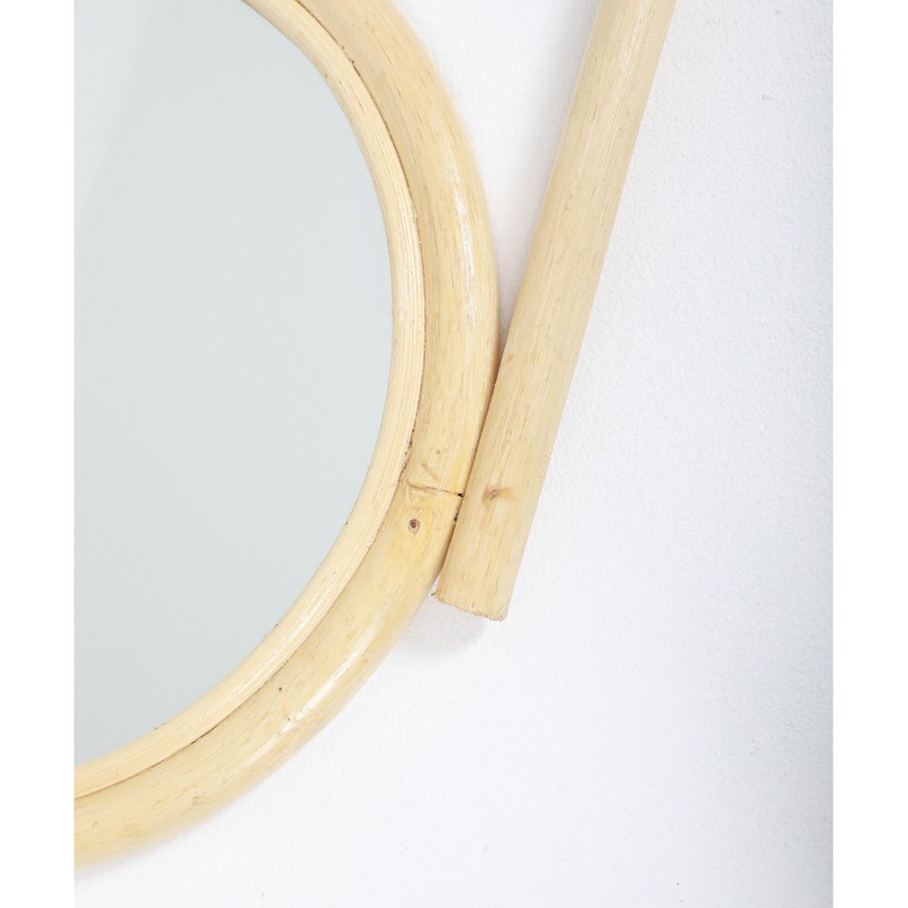 Natura - Palm Rattan Mirror - Beige