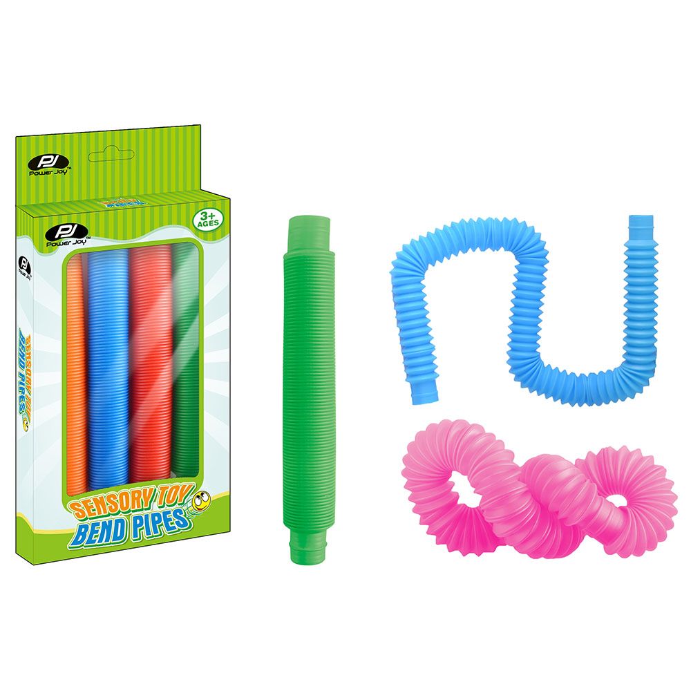 Power Joy - Sensory Toy Bend Pipes - 4pcs