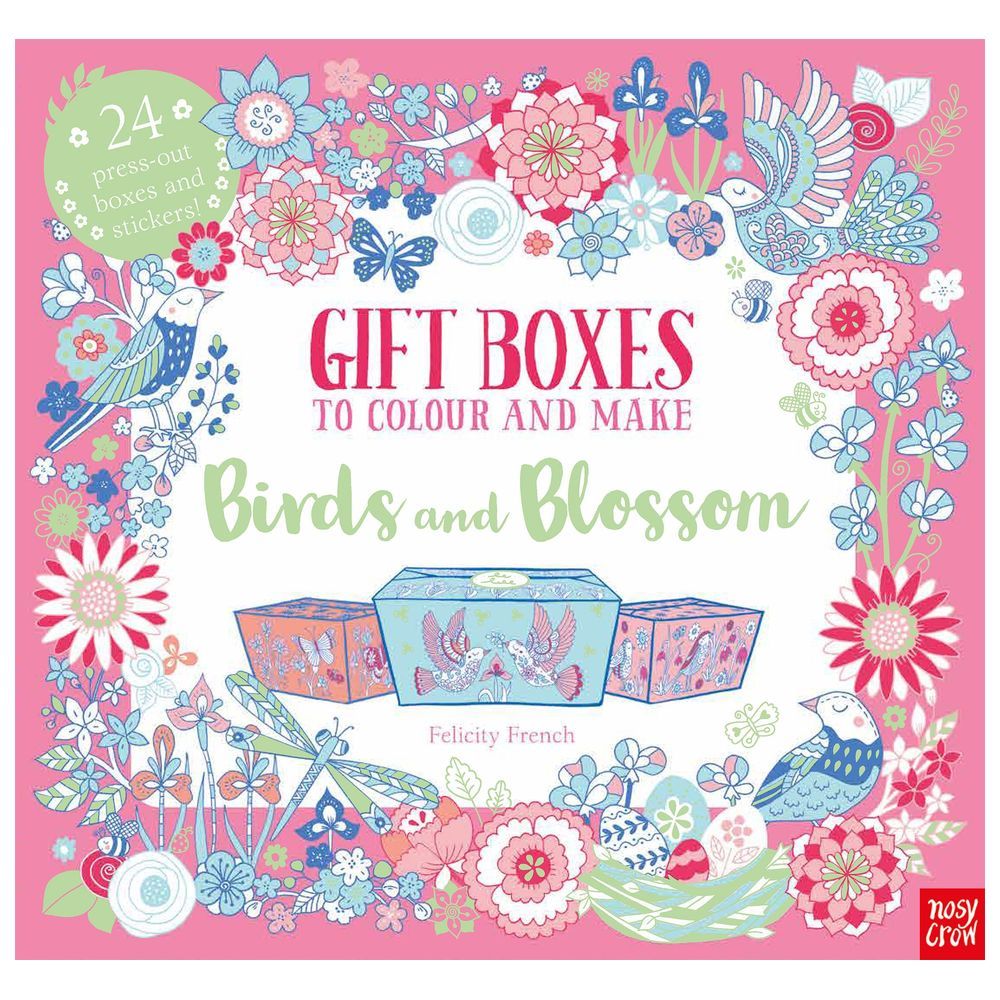 كتاب تلوين وأنشطة Gift Boxes To Colour And Make: Birds And Blossom