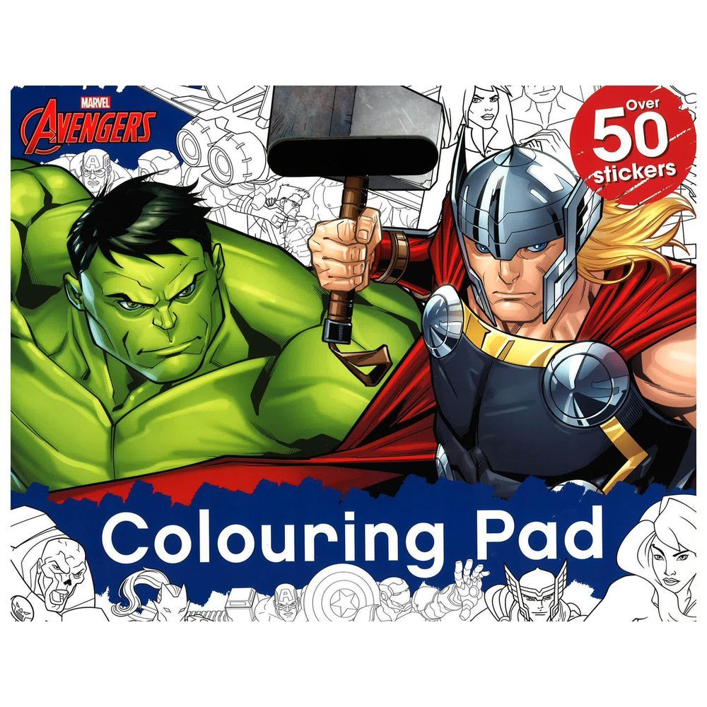  كتاب marvel avengers: colouring pad