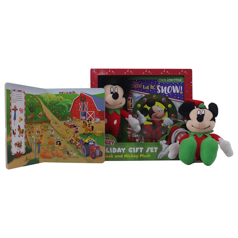  كتاب disney mickey mouse: let it snow! holiday gift set