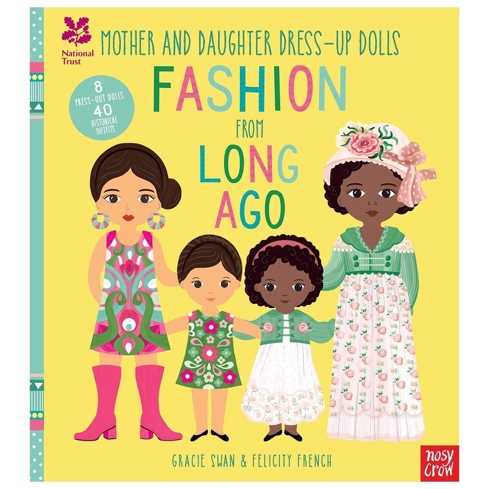 كتاب الأنشطة Mother and Daughter Dress-up Dolls: Fashion From Long Ago