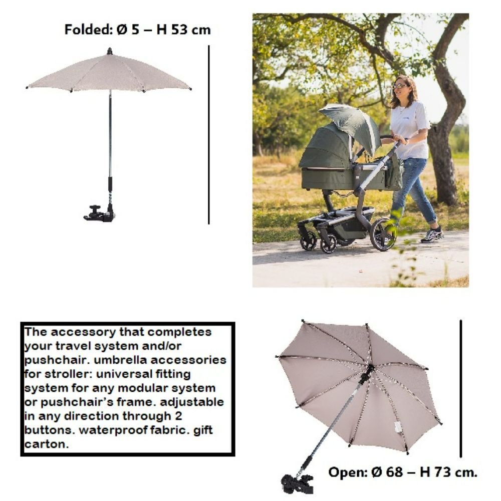 Cam - Parasol Baby Umbrella Stroller Compatible And Waterproof - Beige