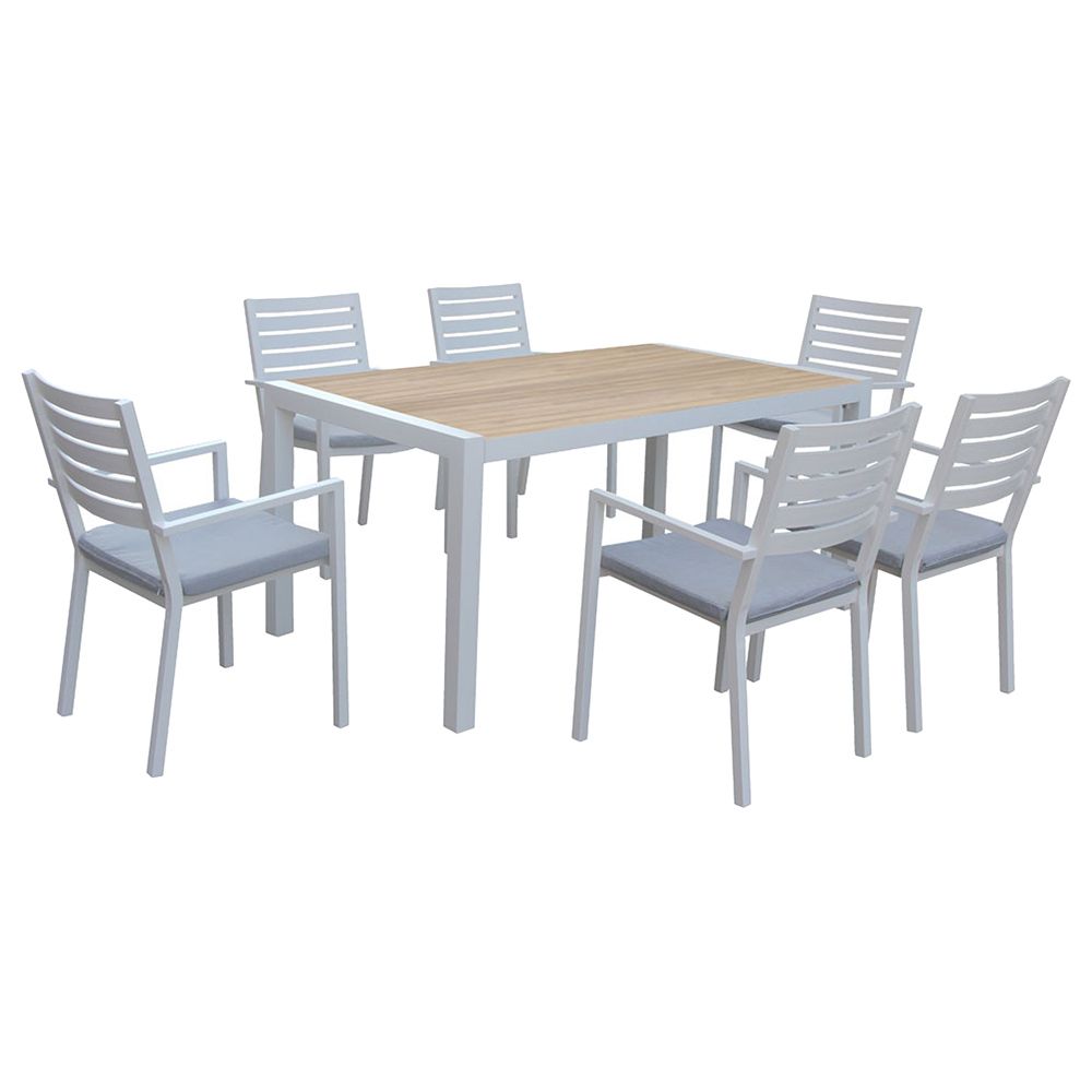 Mayfair - Outdoor Dining 7pc-Set - White