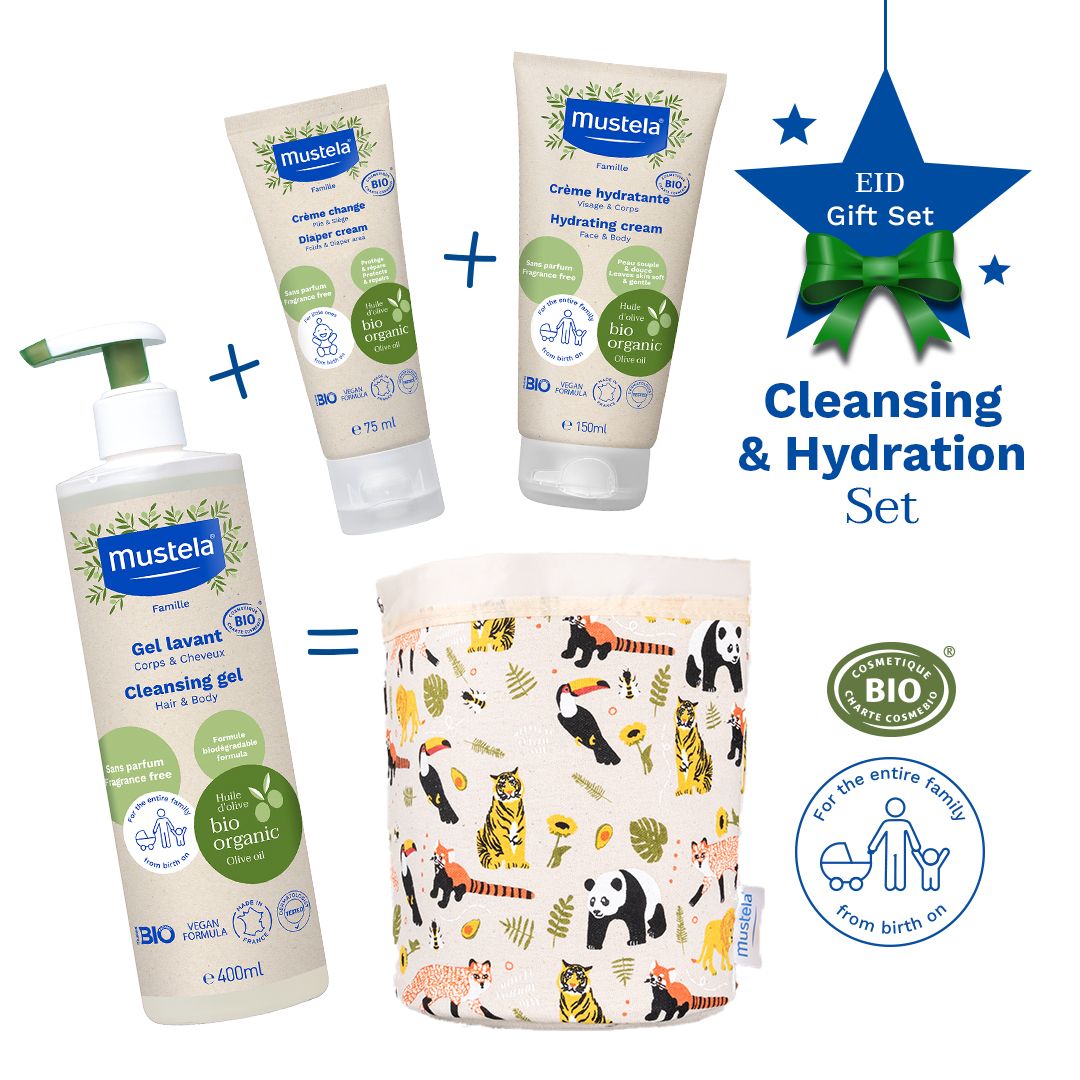 Mustela - Organic Cleansing And Hydration Set