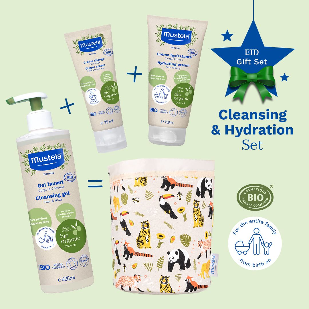 Mustela - Organic Cleansing And Hydration Set