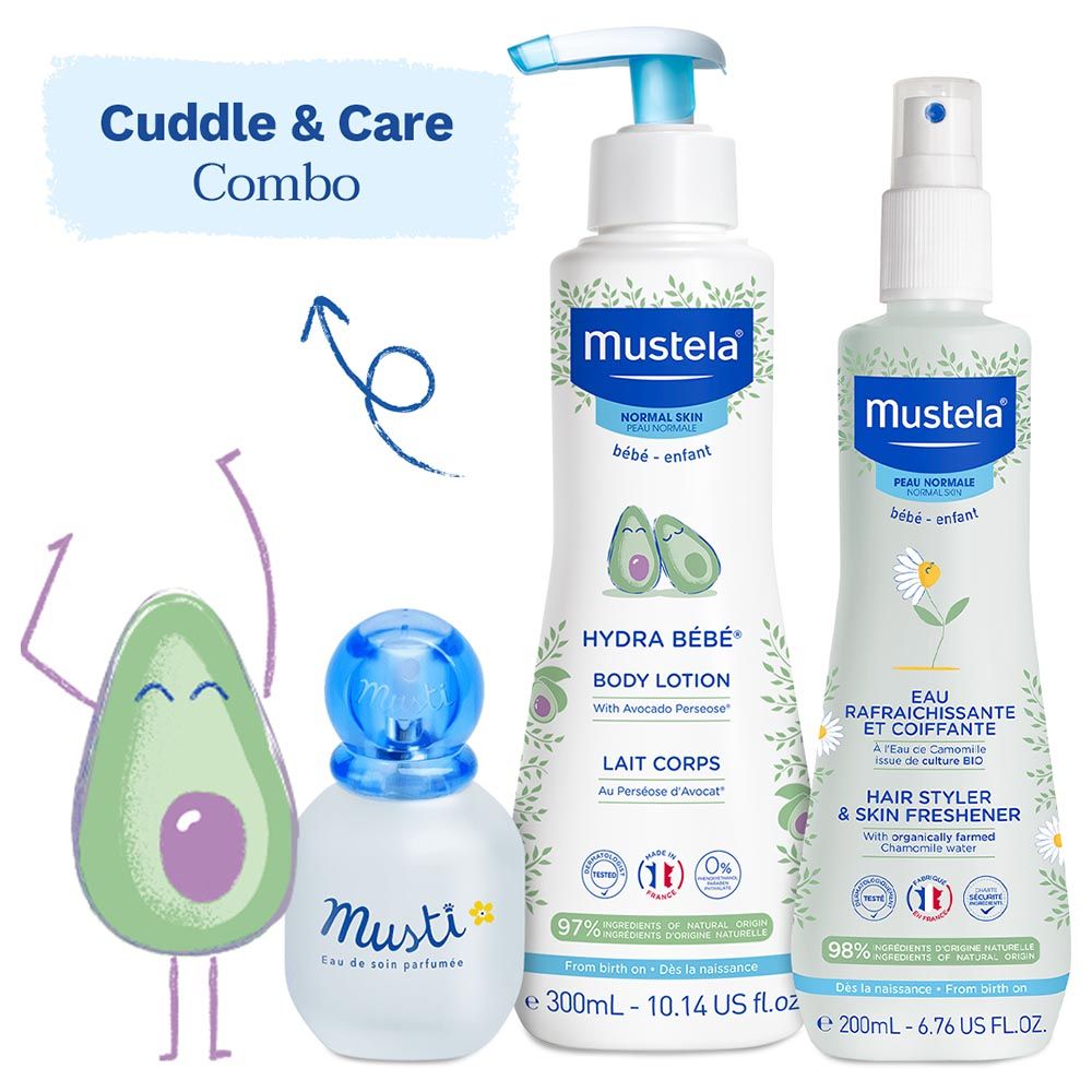 Mustela - Cuddle & Care Combo - 3pcs (Exclusive)