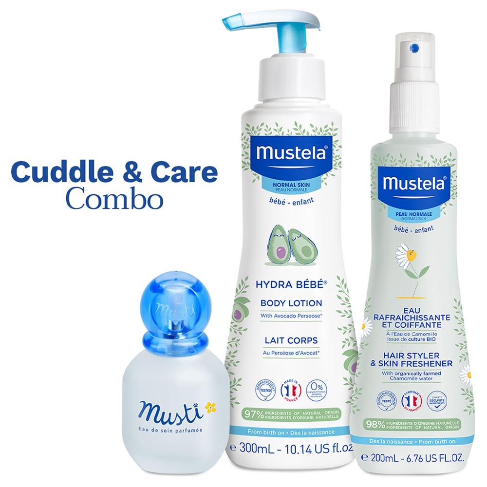 Mustela - Cuddle & Care Combo - 3pcs (Exclusive)