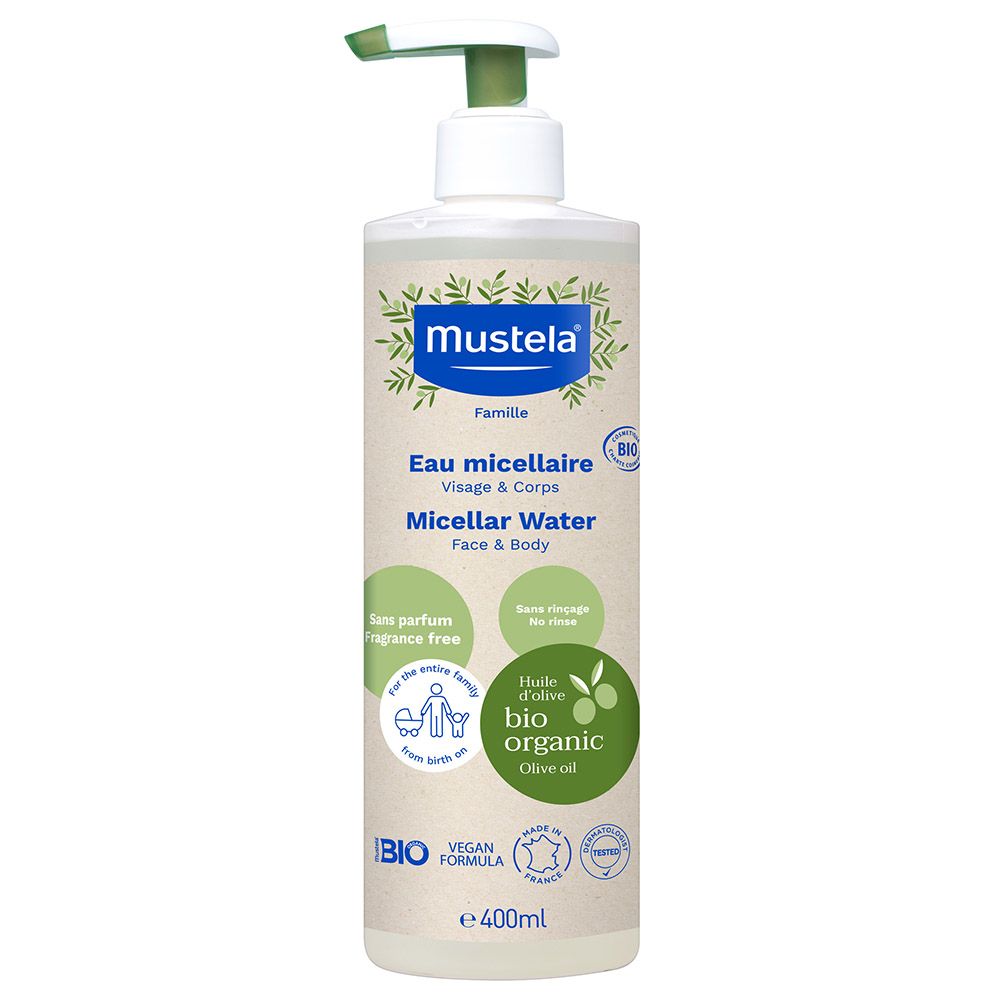 Mustela - Organic Diaper Cream 75ml and Micellar Water 400ml (Exclusive)