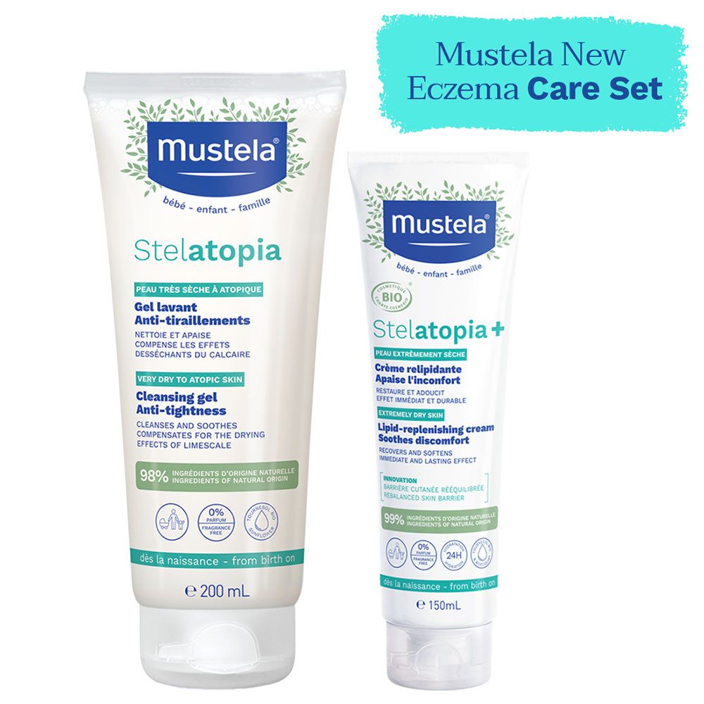 Mustela - New Eczema Care Set - 2pcs (Exclusive)