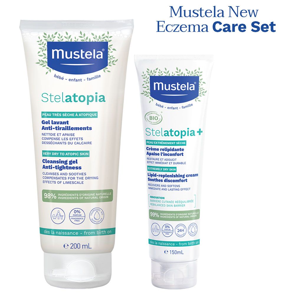 Mustela - New Eczema Care Set - 2pcs (Exclusive)