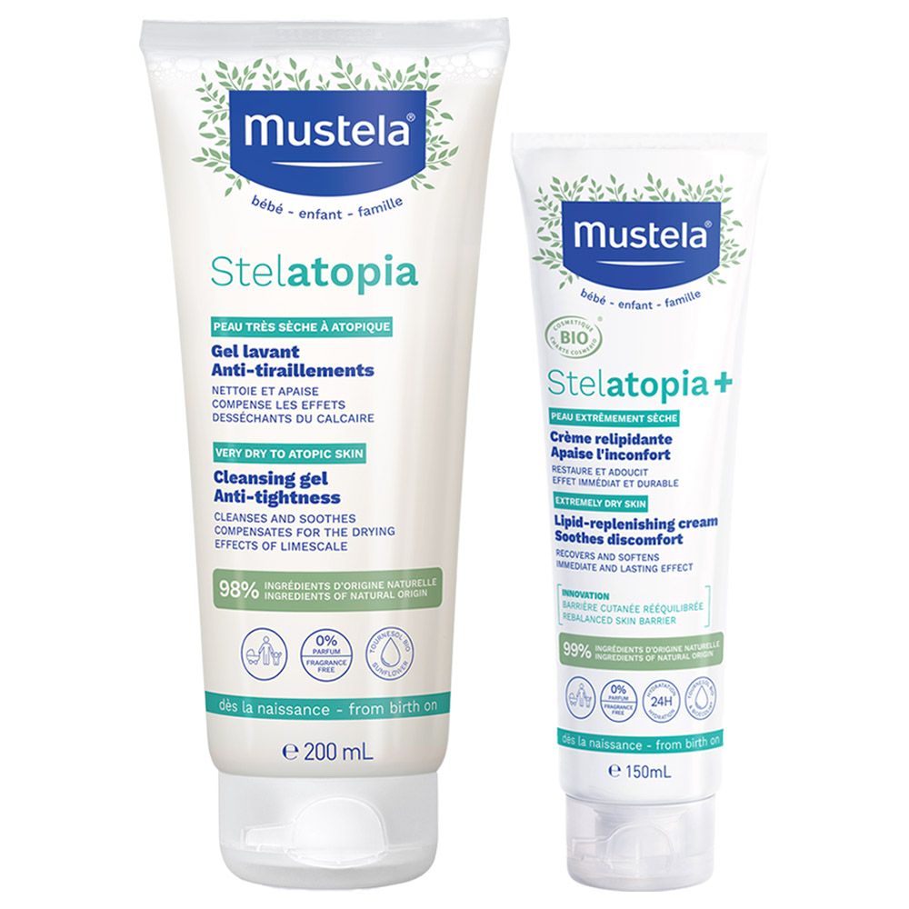 Mustela - New Eczema Care Set - 2pcs (Exclusive)