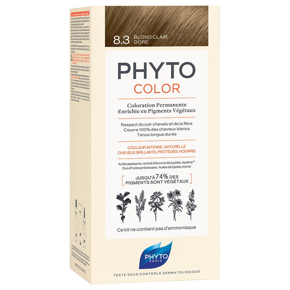 Phyto Phytocolor 8.3 Light Golden Blonde Permanent Coloring