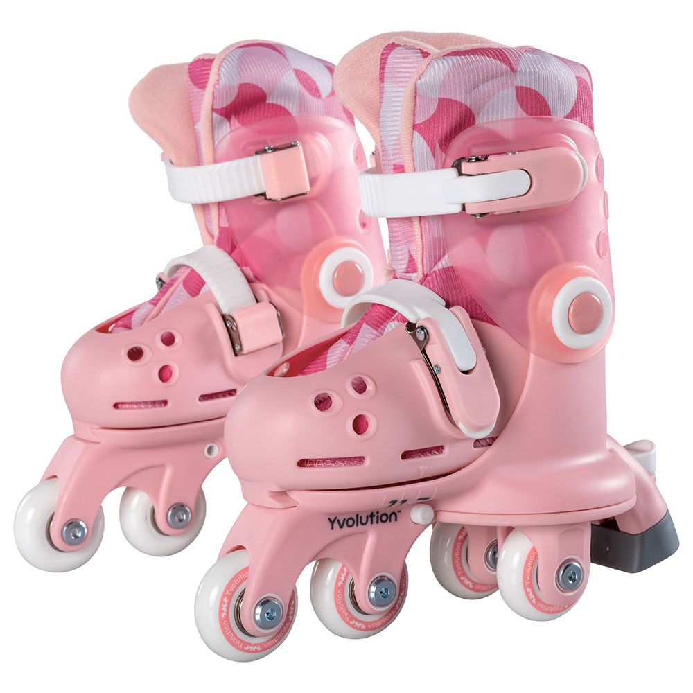 Yvolution - Twista Learner Training Skates For Beginner - Size 12 - Pink