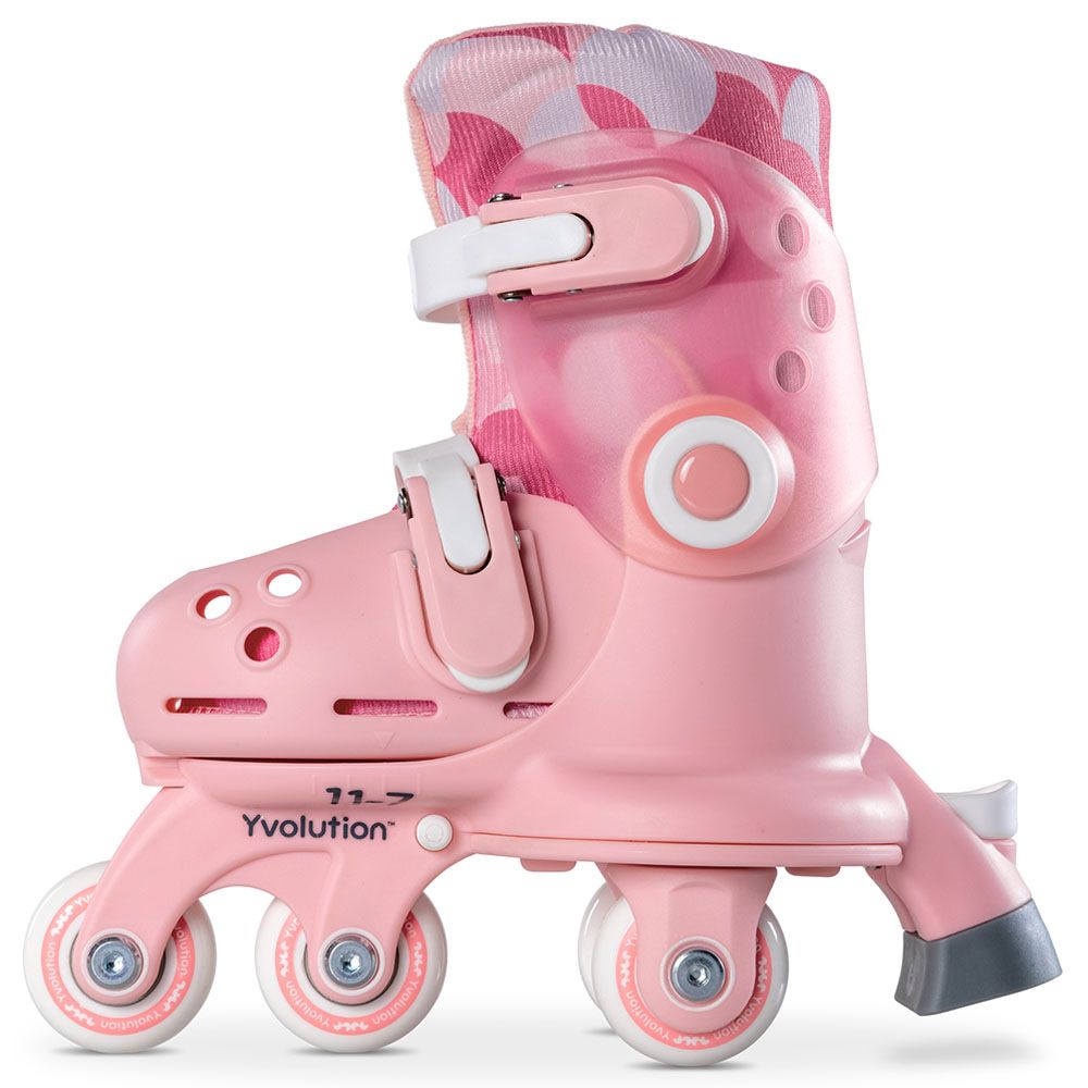 Yvolution - Twista Learner Training Skates For Beginner - Size 12 - Pink