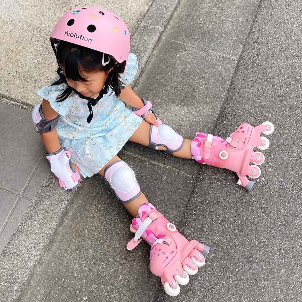 Yvolution - Twista Learner Training Skates For Beginner - Size 12 - Pink