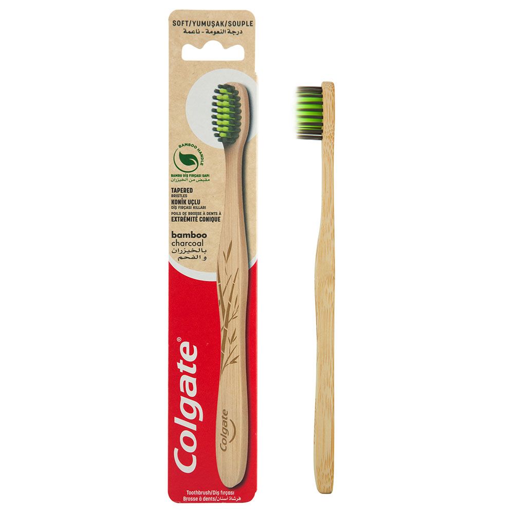 Colgate - Bamboo Charcoal Black Soft Toothbrush 1pc