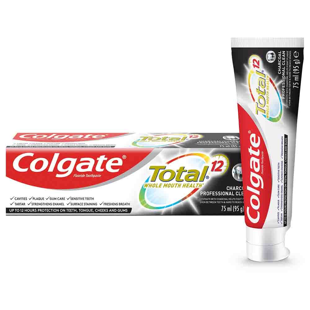 Colgate - Total 12 Hour Protection Charcoal Toothpaste 75ml