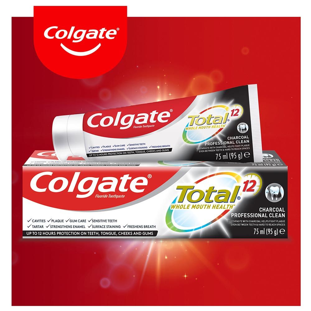 Colgate - Total 12 Hour Protection Charcoal Toothpaste 75ml