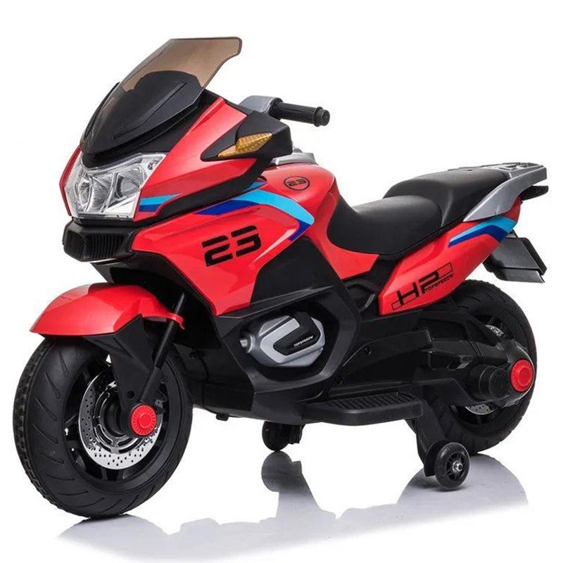 Amsham - Kids Electric Motorcycle Rideon Bike - Red - 12V