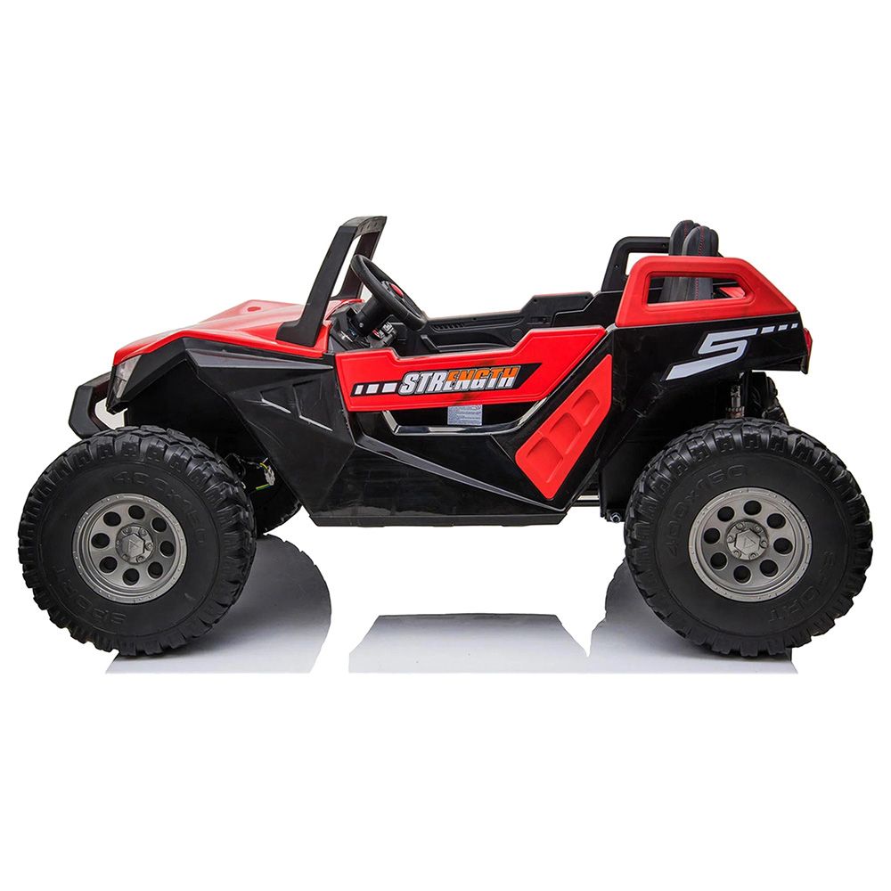 Amsham - Jeep UTV 4X4 Super Buggy Rideon Car - Red - 24V