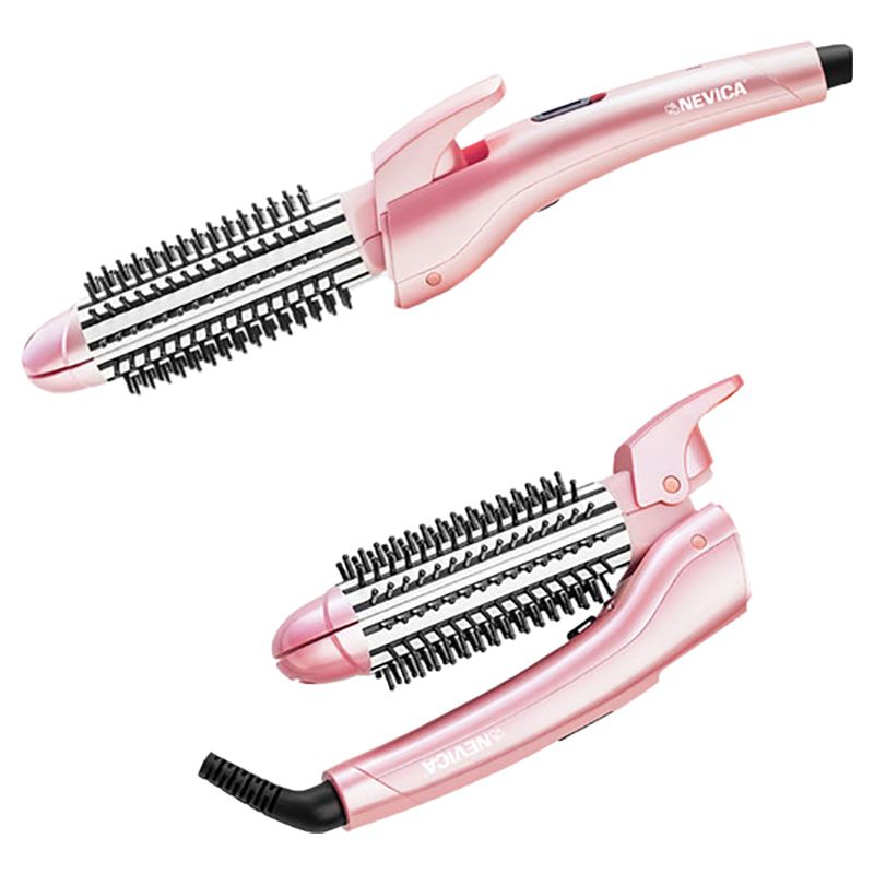 Nevica - 2-in-1 Hair Straightener & Curler - 36W - Pink