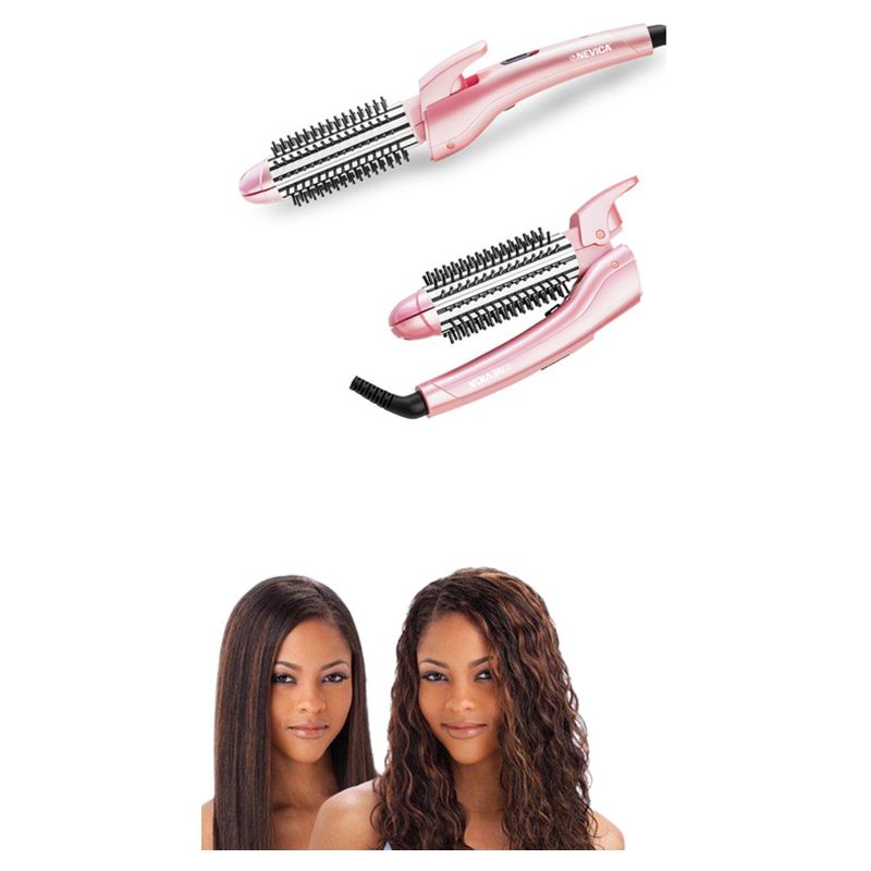 Nevica - 2-in-1 Hair Straightener & Curler - 36W - Pink