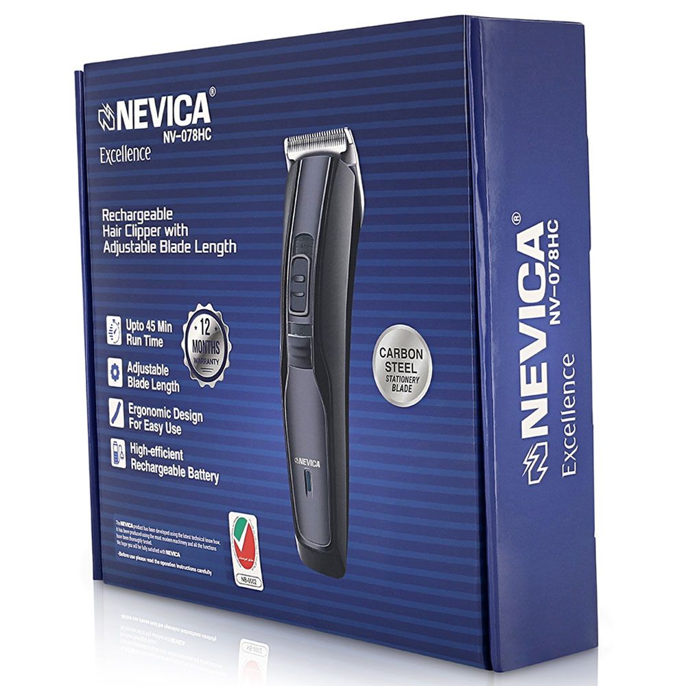 Nevica - Rechargeable Hair & Beard Trimmer NV-078HC - Black