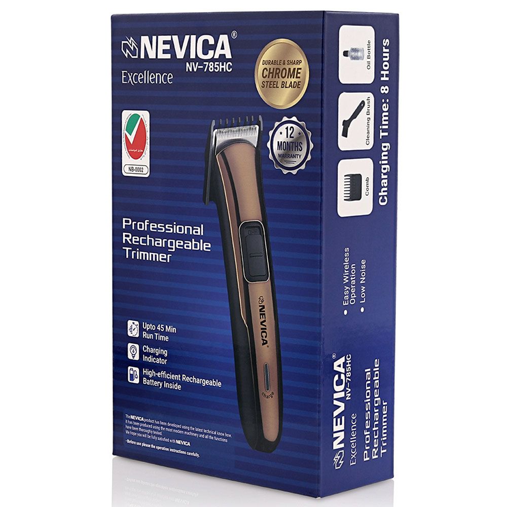 Nevica - Rechargeable Hair & Beard Trimmer NV-785HC - Brown